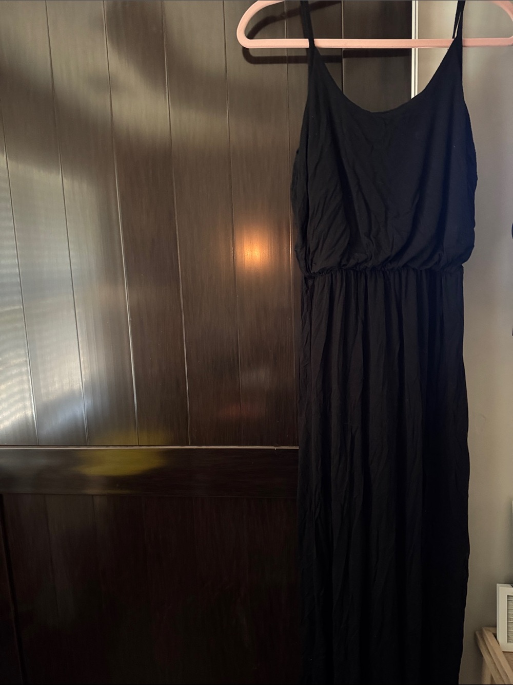 Olivia Rae Black Spaghetti-Strap Maxi Dress